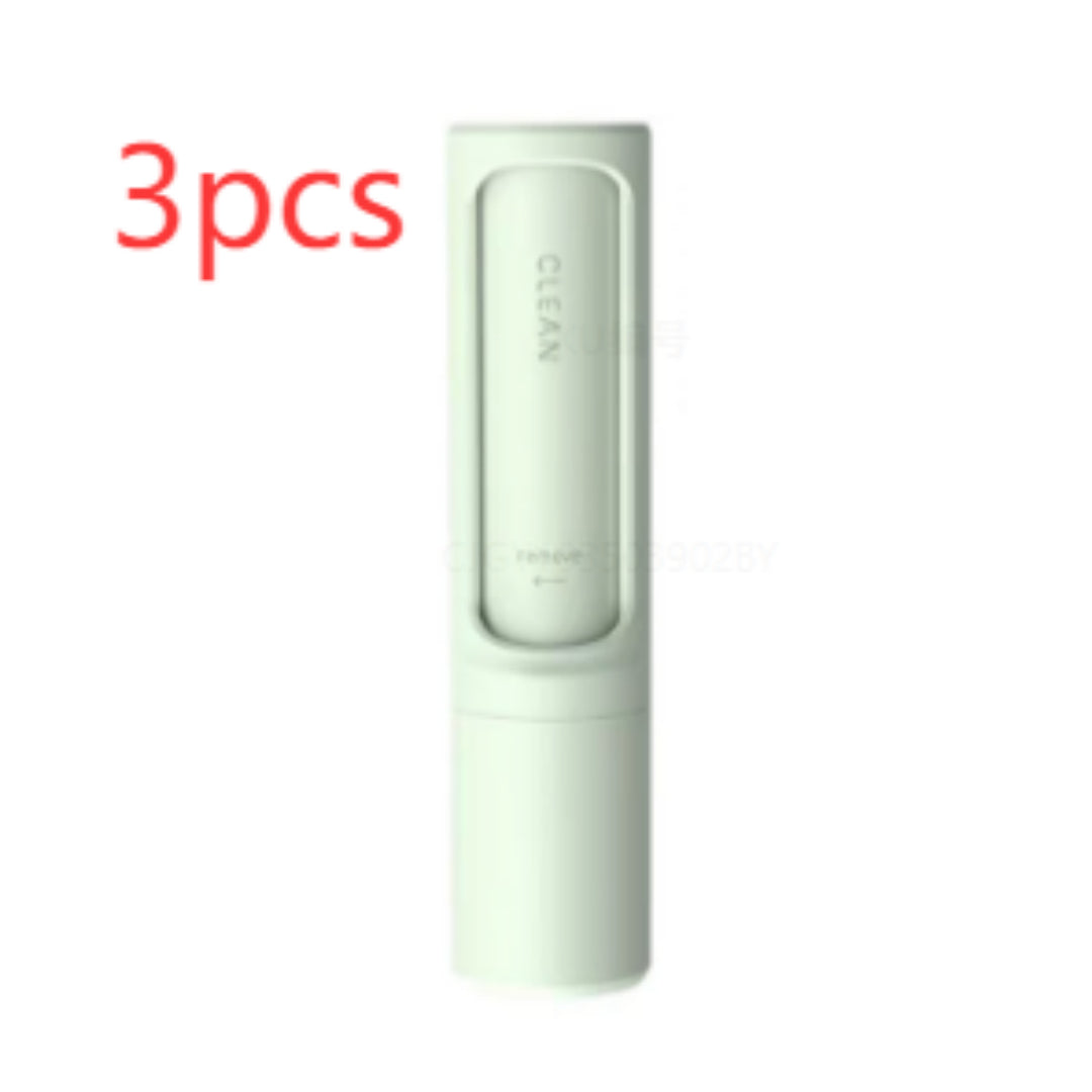 Cepillo quita pelusas reutilizable 2 en 1 para mascotas, rodillo quita pelusas