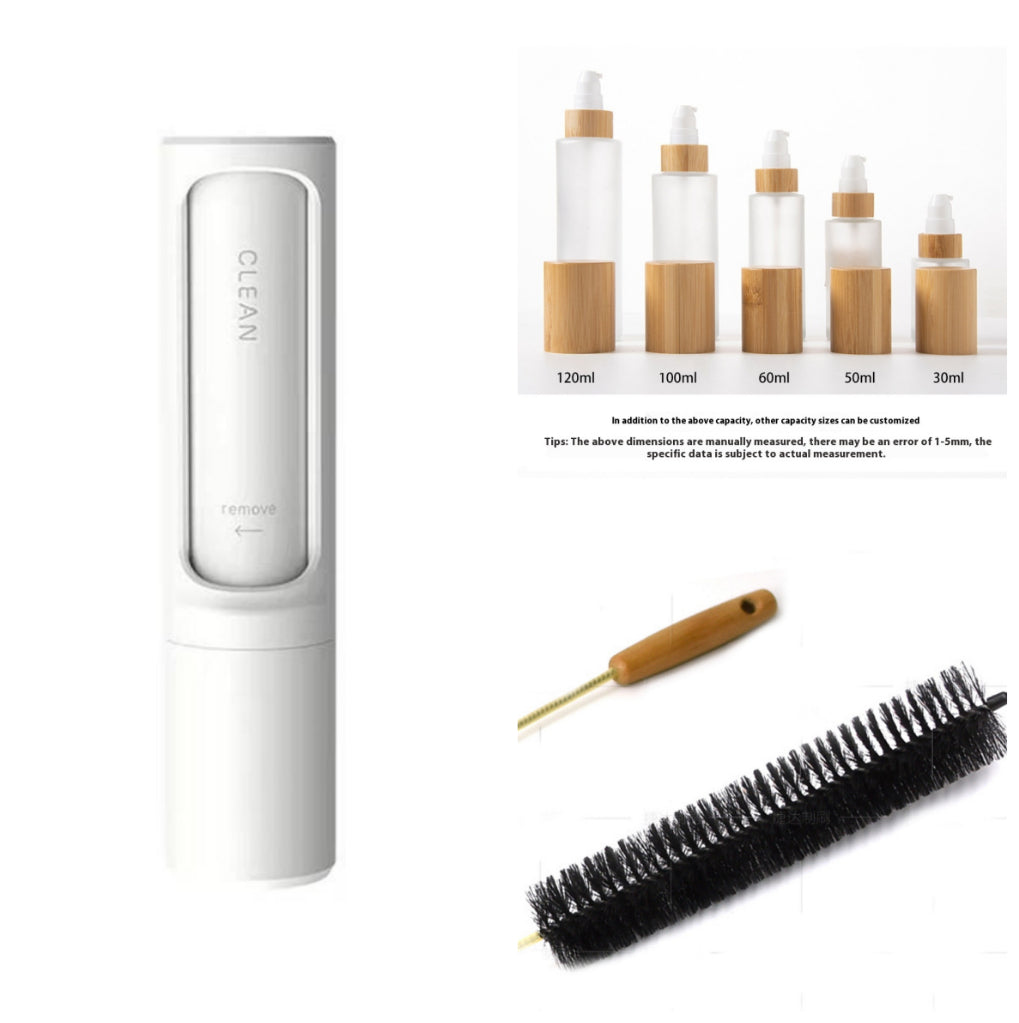 Cepillo quita pelusas reutilizable 2 en 1 para mascotas, rodillo quita pelusas