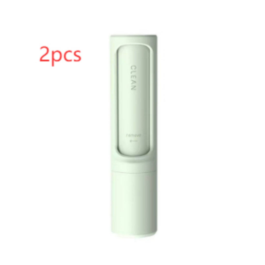 Cepillo quita pelusas reutilizable 2 en 1 para mascotas, rodillo quita pelusas