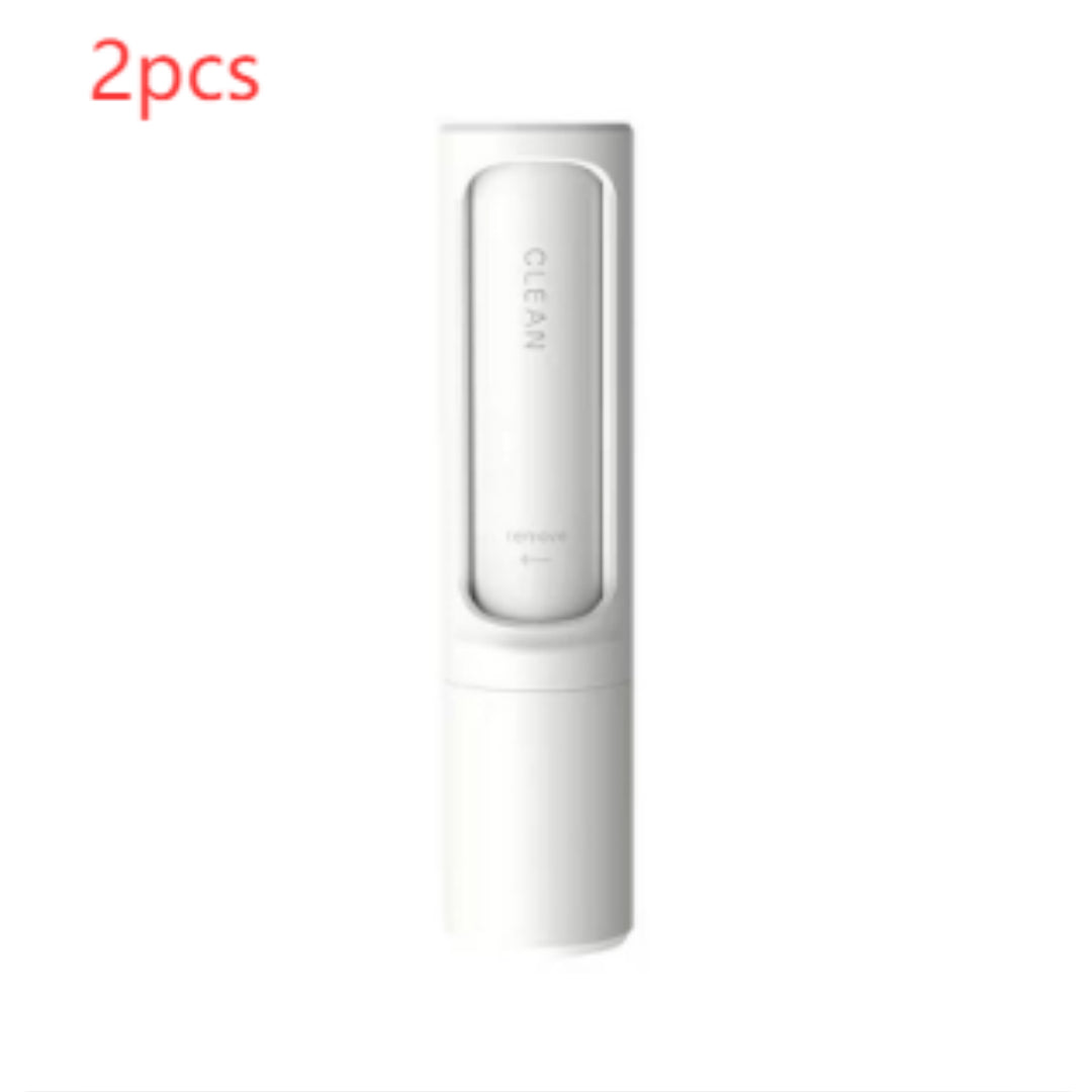 Cepillo quita pelusas reutilizable 2 en 1 para mascotas, rodillo quita pelusas